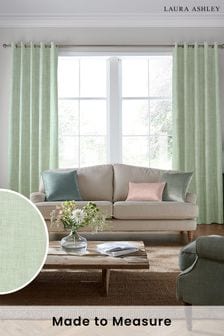 Laura Ashley Sage Green Easton Made To Measure Curtains