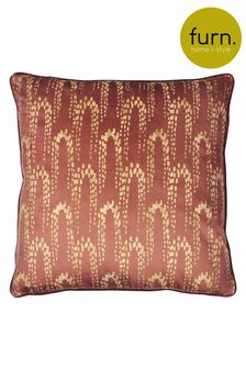 furn. Sienna Red Wisteria Velvet Polyester Filled Cushion