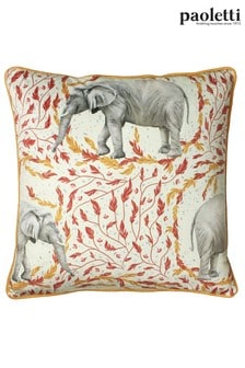 Riva Paoletti Gold Samui Elephant Polyester Filled Cushion