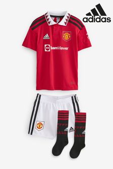 adidas Kids Red Manchester United 22/23 Home Mini Kit (A70242) | £45
