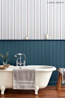 Seaspray Blue Heacham Stripe Wallpaper