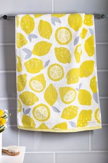 Yellow Lemons Towel