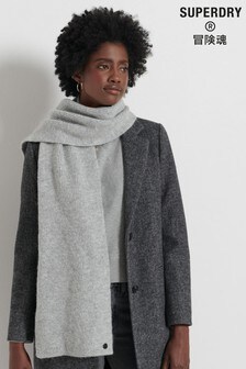 Superdry Grey Luxe Scarf