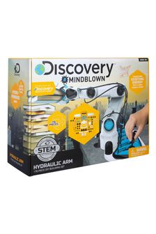 Discovery Mindblown White Toy DIY Robotic Arm with Hydraulic