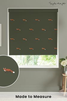 Sophie Allport Forest Green Foxes Made To Measure Roller Blind