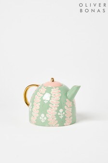 Oliver Bonas Teal Blue Etie Teapot