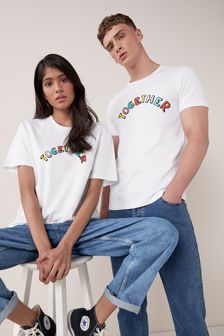 Together Collection Unisex White T-Shirt for Terrence Higgins Trust