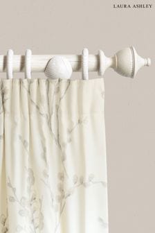 White Haywood Curtain Pole