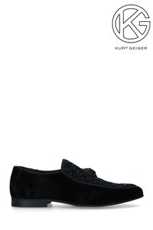 KG Kurt Geiger Black Hugh Eagle Stud Shoes