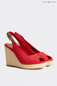 Tommy Hilfiger Iconic Elena Red Wedges