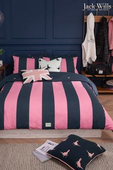 Jack Wills Blue Heritage Stripe Duvet Cover and Pillowcase Set