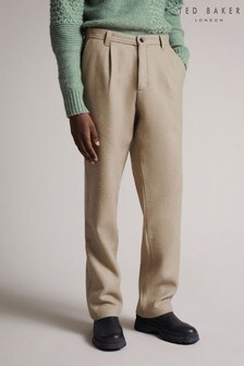 Ted Baker Brown Marr Franklin Fit Wool Trousers
