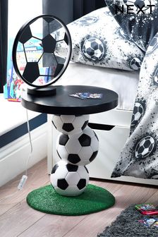 Black Black & White Football Kids Bedside Table (A81048) | £150