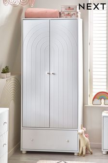 White Rainbow Kids Nursery Wardrobe (A81050) | £499