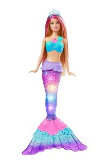 Barbie Multicolour Dreamtopia Twinkle Lights Mermaid Doll (A81655) | £30