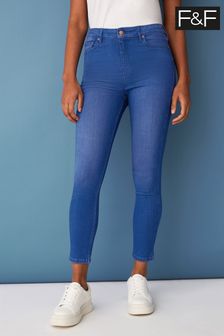 F&F Bright Blue Contour Jeans