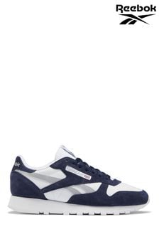 Reebok Blue Classic Leather Trainers (A82509) | £70