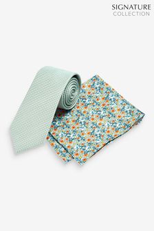 Signature Tie And Pocket Square Set