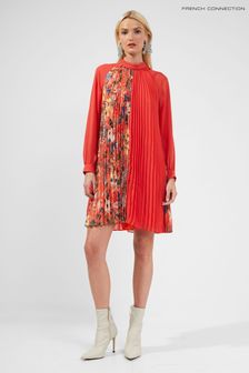 French Connection Red Blosson Georgette Dress