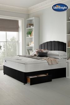Silentnight Black 1000 Mirapocket Pillow Top 2 Drawer Divan Bed Set (A83233) | £590 - £905