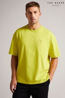 Ted Baker Dalas Lime Green Short Sleeve Heavy Weight Relaxed Fit T-Shirt