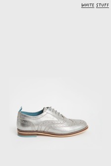 White Stuff Natural Thistle Lace Up Brogue Shoes