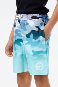 Hype. Blue Camo Fade Swim Shorts