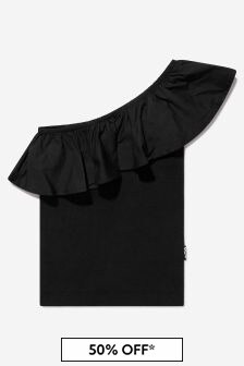 Molo Girls Organic Cotton Sleeveless Top in Black