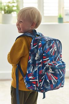 Blue Football Backpack (A84850) | £16