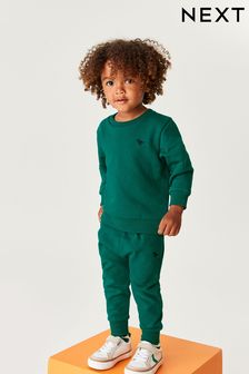 Dark Green Atelier-lumieresShops Jersey Sweatshirt And Joggers Set (3mths-7yrs) (A85407) | £15 - £19