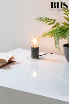 BHS Green Romano Marble E27 Table Lamp