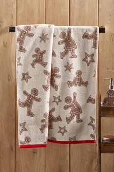 Natural Gingerbread Towel (A87480) | £10