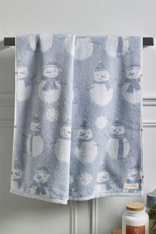 Blue Snowman Towel (A87481) | £10 - £20