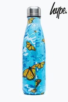 Hype. Blue Tie Dye Butterfly Metal Water Bottle (A87505) | £15