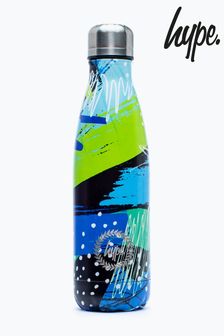 Hype Blue Geo Scribble Metal Water Bottle (A87506) | £15