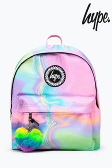 Hype. Pink Iridescent Marble Backpack