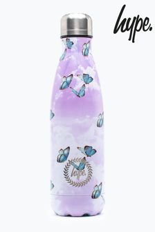 Hype. Purple Cloud Butterfly Metal Water Bottle (A87528) | £15