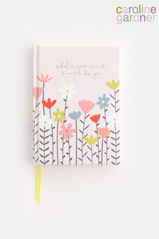 Caroline Gardner Cream Cream Fleur Address And Birthday Book (A87787) | £16.50