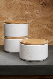Interiors by Premier Natural Fenwick Stackable Canisters