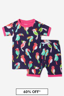 Hatley Kids & Baby Girls Blue Tropical Birds Organic Cotton Pyjamas