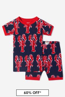 Hatley Kids & Baby Boys Navy Blue Marine Lobsters Organic Cotton Pyjamas