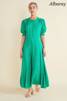 Albaray Green Spot Dress