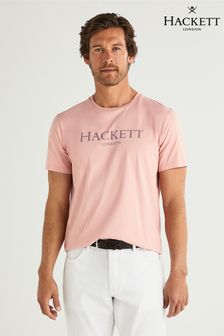 Hackett London Mens Pink T-Shirt