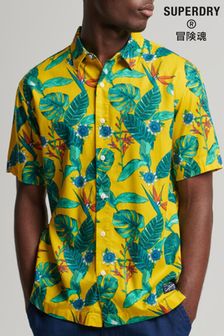Superdry Yellow Vintage Hawaiian Shirt