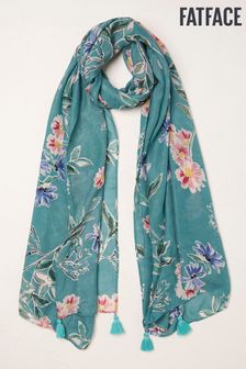 FatFace Green Floral Scarf