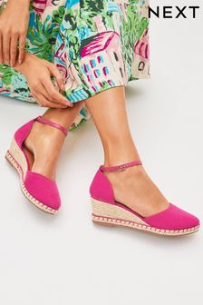 Bright Pink Regular/Wide Fit Forever Comfort® Closed Toe Wedges (A8W108) | £42