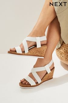 Buy White Wedge Sandals Online | Next UK