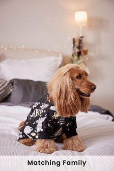 Black Matching Family Woodland Dog Pyjamas (A90084) | £12 - £16
