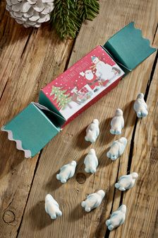Red Christmas Cracker with Penguin Sweets (A90691) | £7