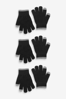Corky Gloves Black 8 Years Boy DressInn Boys Accessories Gloves 